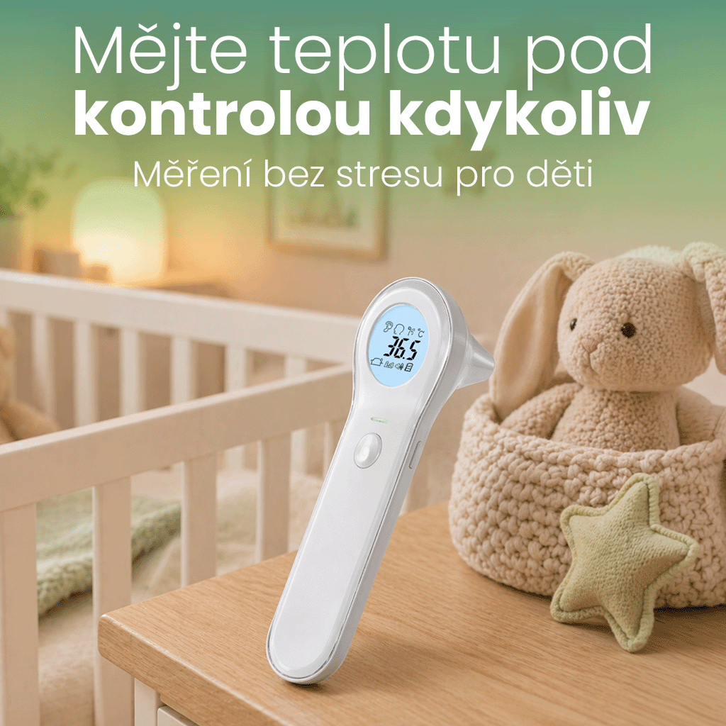 Infračervený teploměr bezkontaktní 2v1